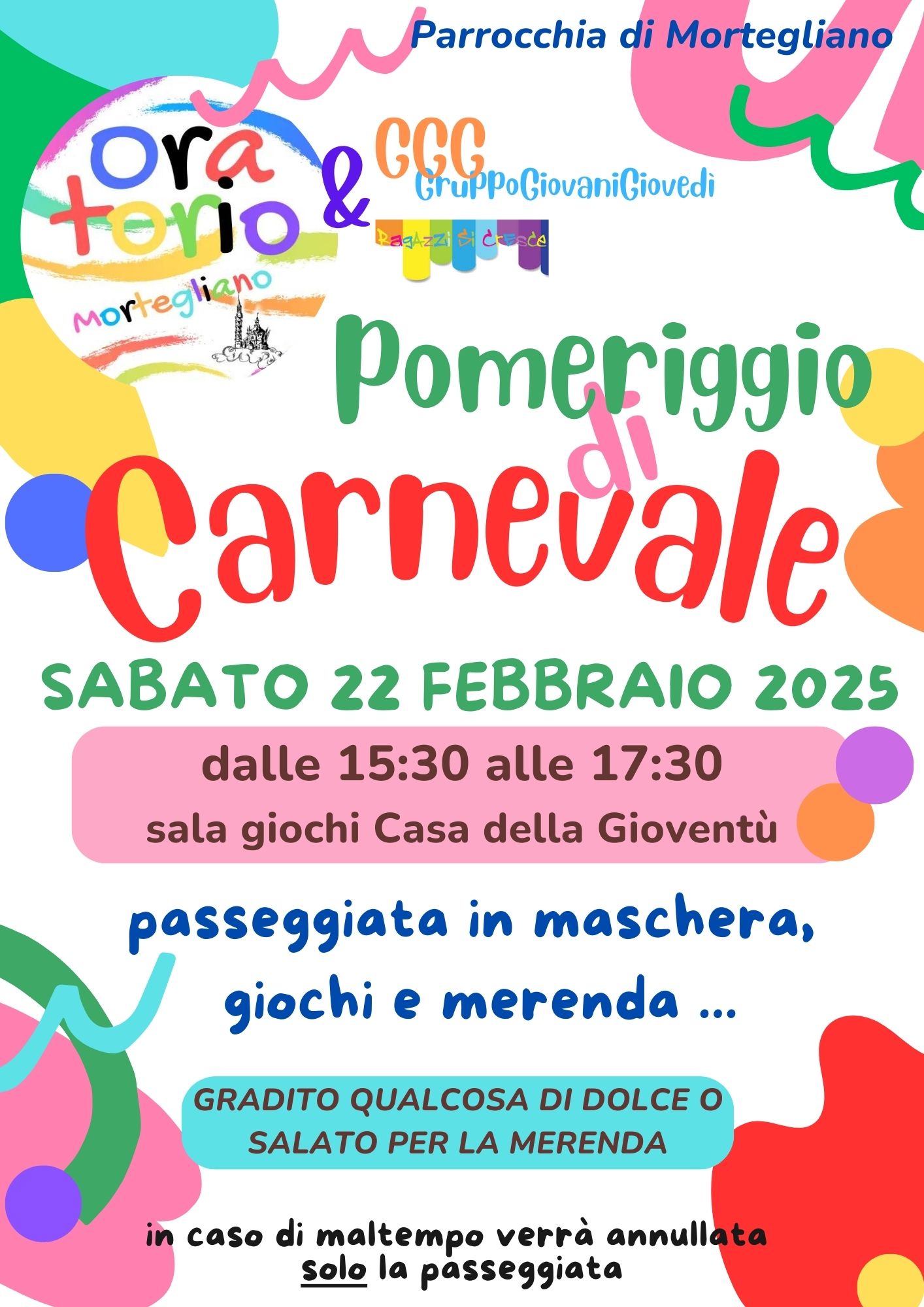 CARNEVALE IN ORATORIO!